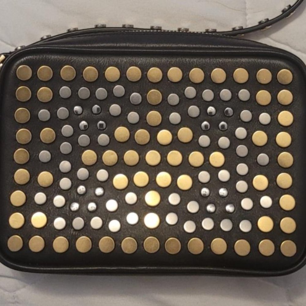 Michael Kors Black Jenkins Studded Crossbody
